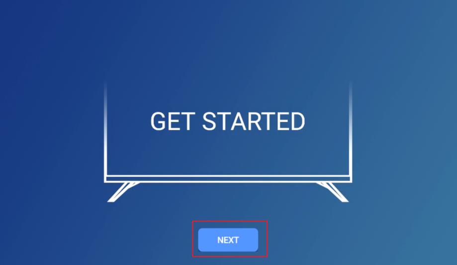 Écran Get Started du Player G28X5