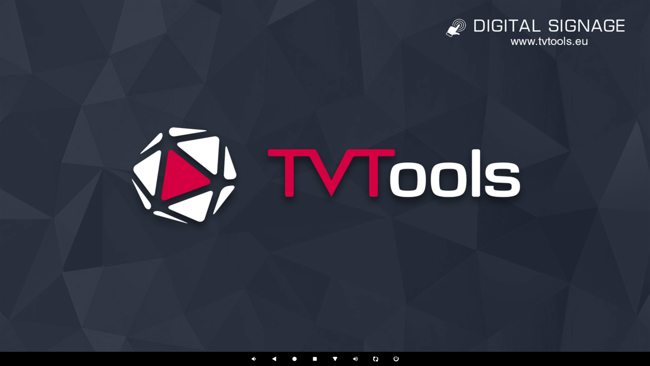 Écran d’accueil TVTools du lanceur